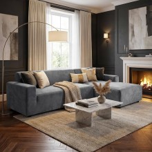 Калъф за ъглов диван Вера - Графит