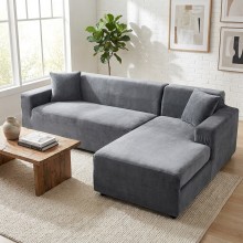 Калъф за ъглов диван Вера - Графит