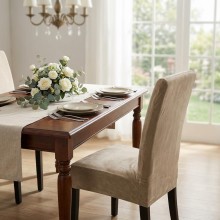 Комплект калъфи за стол Вера - Беж, 6 броя