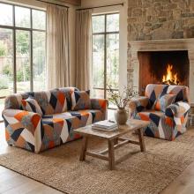 Комплект калъфи за диван и фотьойл Каре Комплект калъфи за диван и фотьойл Каре