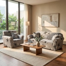 Комплект калъфи за диван и фотьойл Звезда