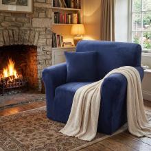 Kалъф за фотьойл Вера - Син Kалъф за фотьойл Вера - Син