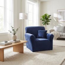 Kалъф за фотьойл Вера - Син Kалъф за фотьойл Вера - Син