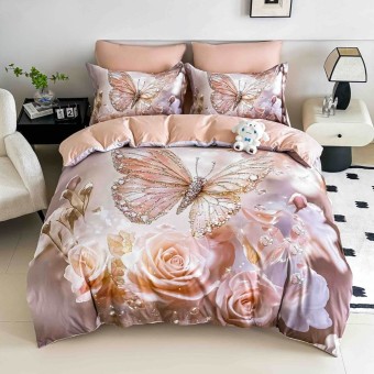3D комплект чаршафи от 4 части, Рози