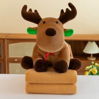 Плюшено одеяло играчка с размер 100x170, Еленче