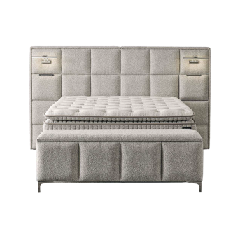 Тапицирана спалня с матрак I SLEEP 160 х 200 - шампанско 318