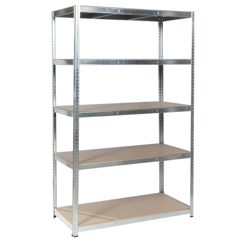 Метален стелаж Carmen CR-1012 E - 180х120х60 см, до 250 кг на рафт - цинк
