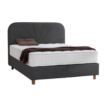Тапицирана спалня с матрак DELUX PREMIUM 160 x 200 - антрацит