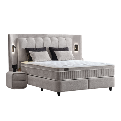 Тапицирана спалня с матрак JULIE 180 x 200 - Перла SY
