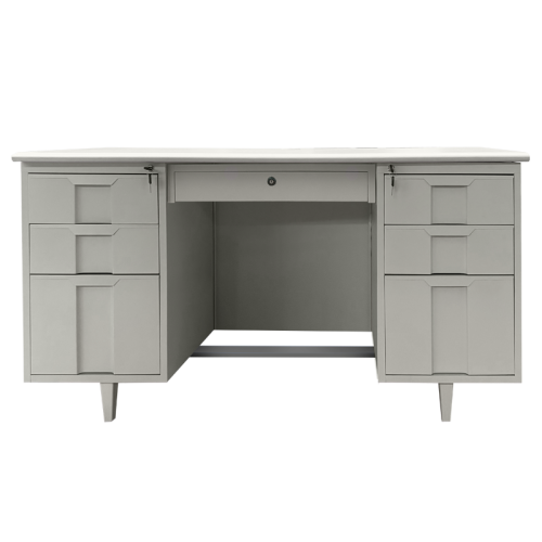 Метално бюро Carmen CR-1319 L - сиво