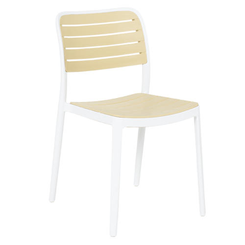 Градински стол RABAT - жълт-бял Градински стол RABAT - жълт-бял