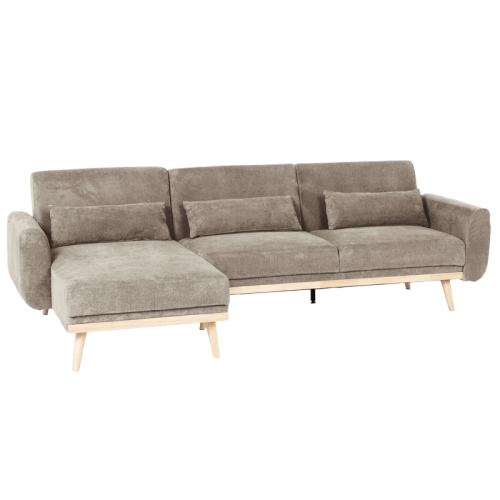 Ъглов разтегателен диван VIVI - кафяв V38 Ъглов разтегателен диван VIVI - кафяв V38