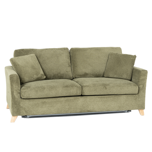 Разтегателен диван - тройка FIZI  - зелен Е75