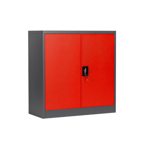 Метален шкаф Carmen CR-1239 E J SAND - червен-графит