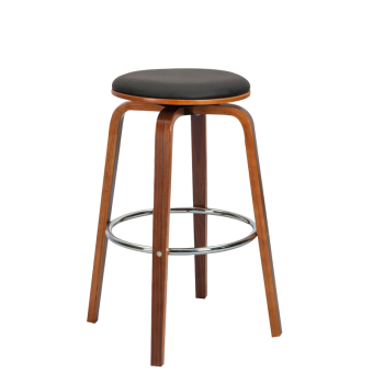 Бар стол Carmen 4030 - орех/черен