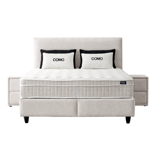 Тапицирана спалня с матрак COMO 180 x 200 - крем AN Тапицирана спалня с матрак COMO 180 x 200 - крем AN
