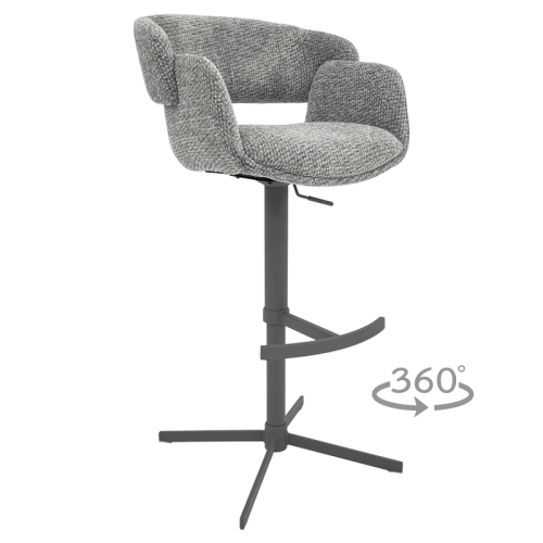 Бар стол PAIDE 8 - сив 44 Бар стол PAIDE 8 - сив 44