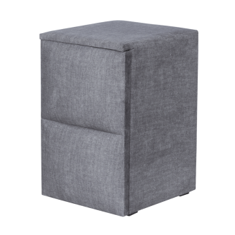 Нощно шкафче за спалня PUZZLE ляво - сив 16