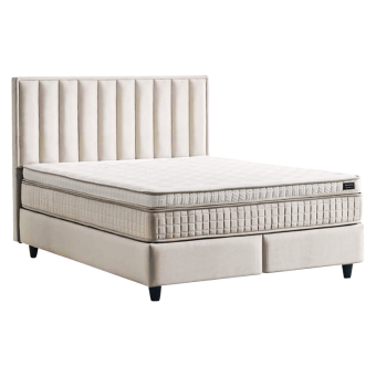 Тапицирана спалня с матрак PERRY LUX 180 x 200 - крем 01