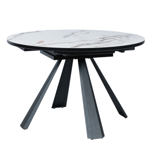 Разтегателна трапезна маса DOMINIK - бяла Разтегателна трапезна маса DOMINIK - бяла