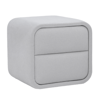 Нощно шкафче за спалня MYKONOS - сребърен AN