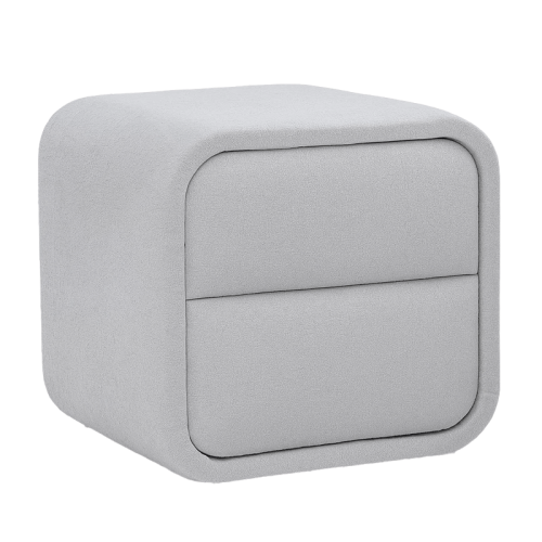 Нощно шкафче за спалня MYKONOS - сребърен AN Нощно шкафче за спалня MYKONOS - сребърен AN