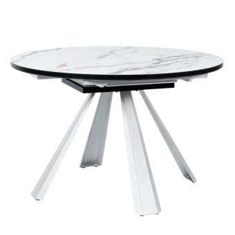 Разтегателна трапезна маса DOMINIK - бял 02