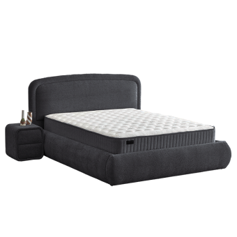 Тапицирана спалня с матрак NOVA 180 x 200 - сив 18