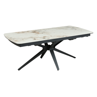 Разтегателна трапезна маса OLAWA - бяла