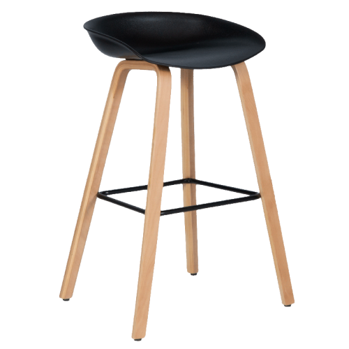 Бар стол PALMIRA - черен