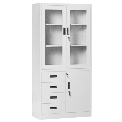 Метален шкаф Carmen CR-1278 J - сив