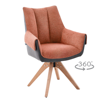 Трапезен стол NOVARA - оранжев