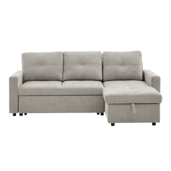 Ъглов разтегателен диван DEMBA - пясъчно