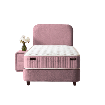Тапицирано легло с матрак COMO PRO 90 x 200 - розов P