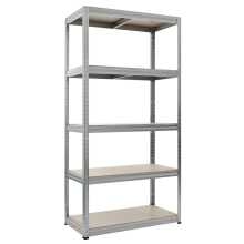 Метален стелаж STAR 180x90x45 см, до 350 на рафт - цинк
