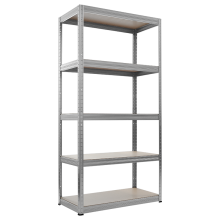 Метален стелаж STAR 180х75х35 см, до 175 кг на рафт - цинк