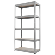 Метален стелаж STAR 213x90x45 см, до 175 кг на рафт - цинк