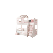 Двуетажно детско легло PINK HOUSE - дясно
