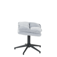 Кресло с табуретка JANET - светлосиво Кресло с табуретка JANET - светлосиво