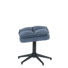 Кресло с табуретка JANET - синьо Кресло с табуретка JANET - синьо