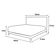 Тапицирана спалня с матрак COOL WOOL 180 x 200 - бежов 3