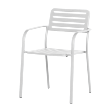 Метален градински стол WASE - бял Метален градински стол WASE - бял