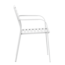 Метален градински стол WASE - бял Метален градински стол WASE - бял