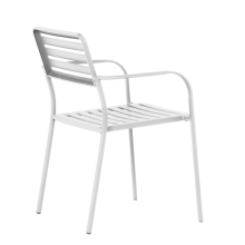 Метален градински стол WASE - бял Метален градински стол WASE - бял