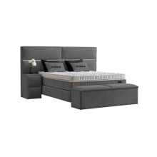 Тапицирана спалня с матрак PUZZLE 180 х 200 - сив 16 Тапицирана спалня с матрак PUZZLE 180 х 200 - сив 16