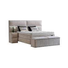 Тапицирана спалня с матрак PUZZLE 180 х 200 - сив 16 Тапицирана спалня с матрак PUZZLE 180 х 200 - сив 16