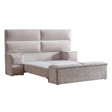 Тапицирана спалня с матрак PUZZLE 160 x 200 - крем 01 Тапицирана спалня с матрак PUZZLE 160 x 200 - крем 01