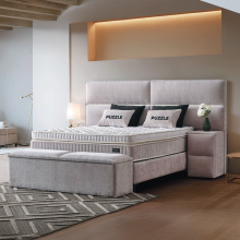 Тапицирана спалня с матрак PUZZLE 160 x 200 - крем 01 Тапицирана спалня с матрак PUZZLE 160 x 200 - крем 01