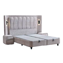 Тапицирана спалня с матрак JULIE 160 x 200 - Перла SY