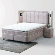 Тапицирана спалня с матрак JULIE 160 x 200 - Перла SY